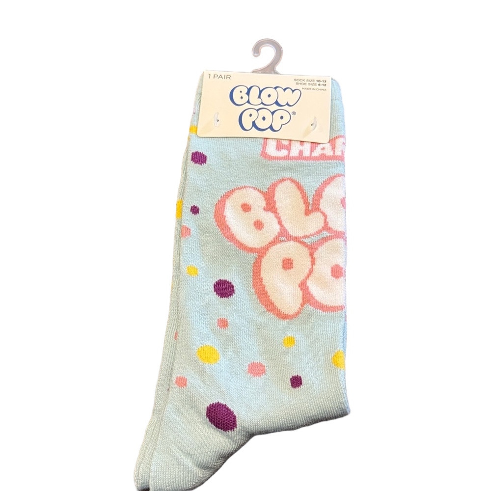 3/$18 Charms Blow Pop Lollipop Crew Socks NWT